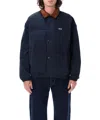 Obey Puffer Jacket In Blue