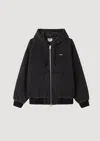 Obey Wiltern Zip Up Hood In Black