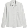 Obey Windsor Relaxed Fit Stripe Cotton Button-up Shirtr In Blanc De Blanc