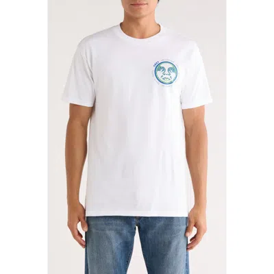 Obey Wire Icon Classic Graphic T-shirt In White