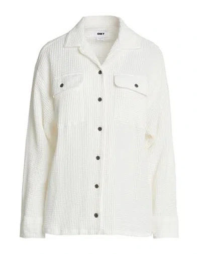 Obey Woman Shirt White Size Xl Cotton