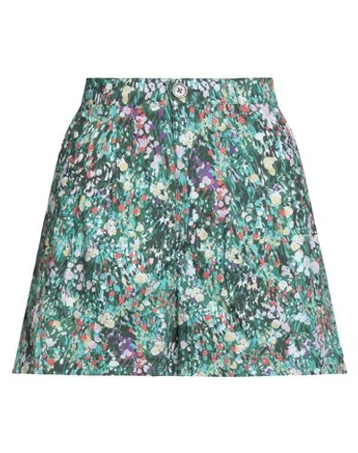 Obey Woman Shorts & Bermuda Shorts Green Size 25 Cotton