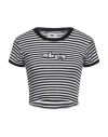 Obey Woman T-shirt Black Size L Cotton, Modal