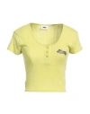 Obey Woman T-shirt Lime Green Size L Cotton In Green