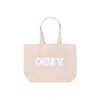 Obey Women's Canvas Tote Bag Natural/white