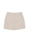 Obey Women's Short Skirt W Rebuilt Carpenter Skirt Clay In Clay