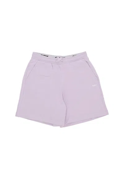 Obey Women's Short Tracksuit Pants W Terry Short Orchid Petal