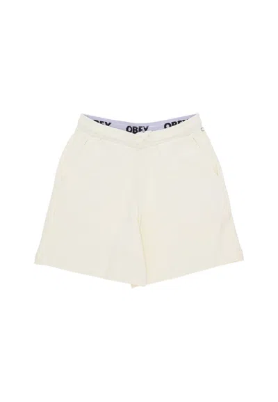 Obey Women's Short Tracksuit Pants W Terry Short Unbleached
