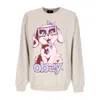Obey Women's Sweatshirt Puppy Old School Crew Sand In Multi