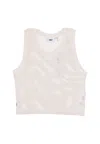 Obey Women's W Hudson Mesh Tank Unbleached In Neutral
