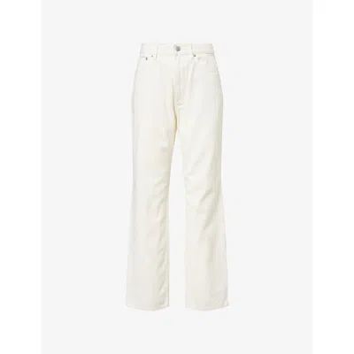 Obey Womens Everyday Slim-fit Denim Jeans Blanc