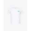 Obey Womens Submit To The Rhythm Round-neck Cotton-jersey T-shirt White In White