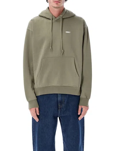 Obey World In Flames Premium Hoodie In Green