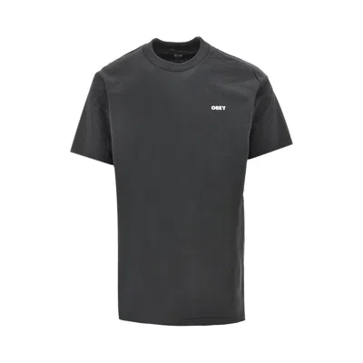 Obey 'world In Flames' T-shirt In Gray
