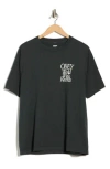Obey Worldwide Records Graphic T-shirt In Black