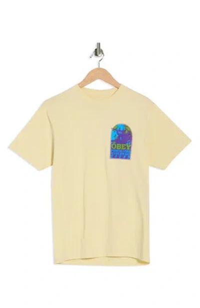 Obey Worldwide Sound Graphic T-shirt In Neutral