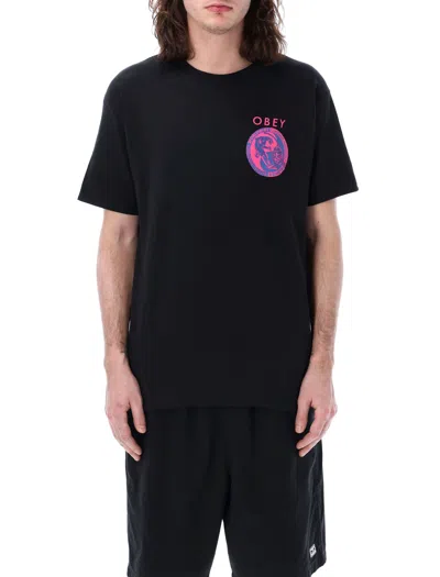 Obey Yin Yang Panthers T-shirt In Black