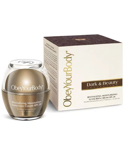 Obey Your Body 1.7oz Revitalizing Moisturizing Sunscreen Cream In Gold