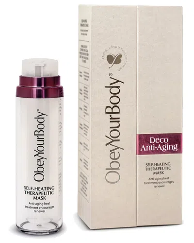 Obey Your Body 1.7oz Self-heating Therapeutic Mask In Transparent