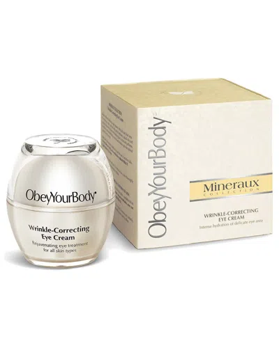 Obey Your Body 1oz Wrinkle-correcting Eye Cream In Transparent