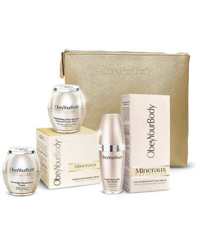 Obey Your Body Mineraux Daily Routine 3pc Set In Transparent