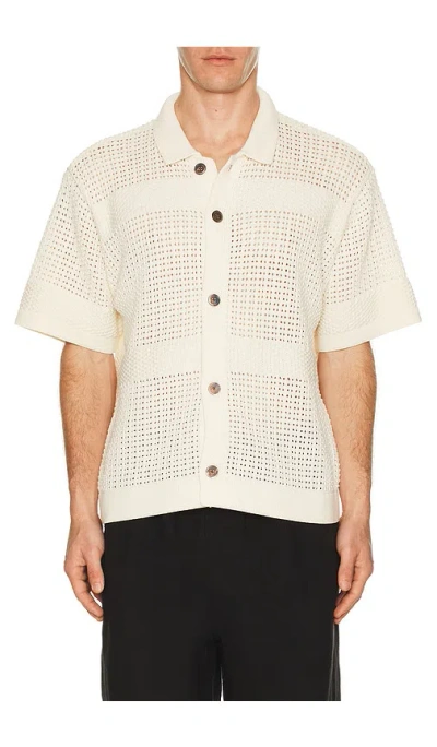 Obey Zach Knitted Shirt In White