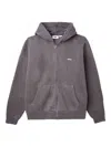 Obey Zip-up Hoodie In Gray