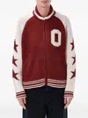 Obey Cowichan Sweater Cardigan In Red