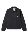 Obey Zip-up Shirt Jacket In Black