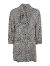 Obidi Printed Silk Shirt In Gray