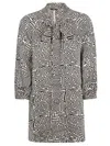 Obidi Printed Silk Shirt In Black