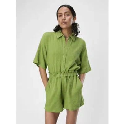 Object Carina Cotton Shirt In Green