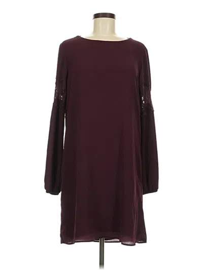 Pre-owned Object Casual Dress In Burgundy