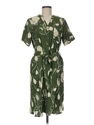 Pre-owned Object . Casual Dress In Green
