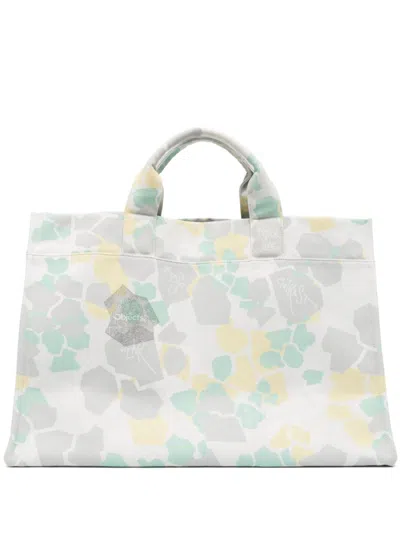 OBJECTS IV LIFE ABSTRACT-PRINT COTTON TOTE BAG