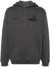 Objects Iv Life Grey Boulder Print Hoodie In Grey