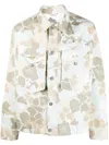 Objects Iv Life Multicoloured Canvas Jacket In Neutrals