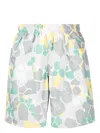 OBJECTS IV LIFE CAMOUFLAGE-PATTERN SWIM SHORTS