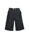 Objects Iv Life Buckle-detail Cotton Denim Shorts
