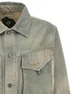 Objects Iv Life Denim Jacket Chest Pockets Long Sleeves Collar In Blue