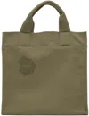 Objects Iv Life Khaki Logo Stamped Tote In Dark Green