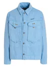 Objects Iv Life Light Blue Denim Jacket In Light Blue