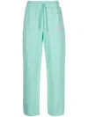 Objects Iv Life Logo-print Cotton Track Pants In Green