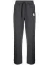 Objects Iv Life Logo-print Cotton Track Pants In Grey