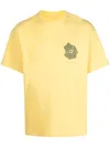 Objects Iv Life Logo-print Crewneck T-shirt In Yellow
