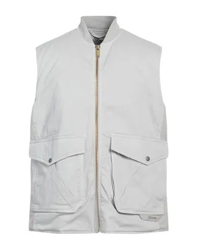 Objects Iv Life Man Jacket Light Grey Size L Cotton, Elastane, Linen, Acrylic