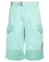 Objects Iv Life Mint Cotton Cargo Bermuda Shorts In Green