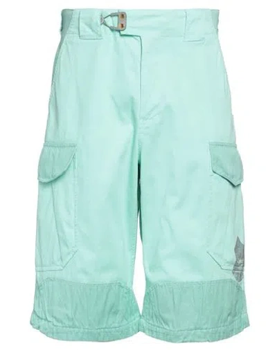 OBJECTS IV LIFE OBJECTS IV LIFE MAN SHORTS & BERMUDA SHORTS LIGHT GREEN SIZE 34 COTTON, ELASTANE, LINEN, ACRYLIC