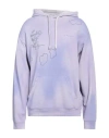 Objects Iv Life Printed Faded Effect Hoodie In Purple