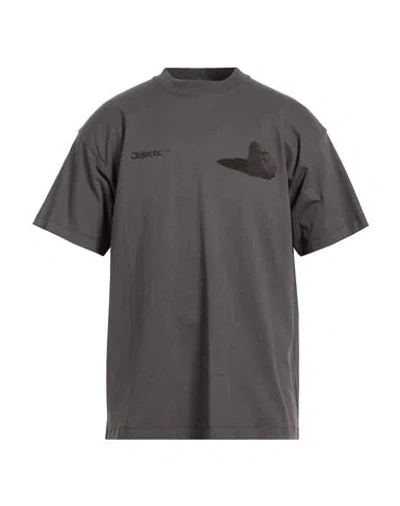 Objects Iv Life Man T-shirt Grey Size Xl Cotton, Recycled Cotton In Gray